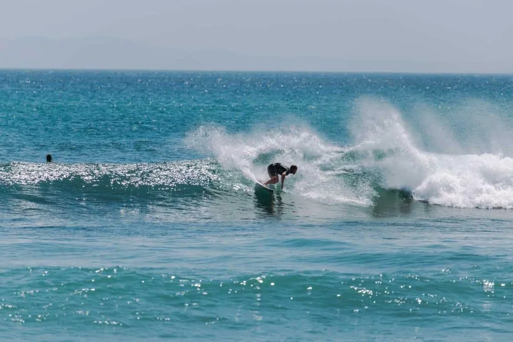 One of the biggest waves in the world for surf lovers is at G-Land beach in Banyuwangi, Indonesia.